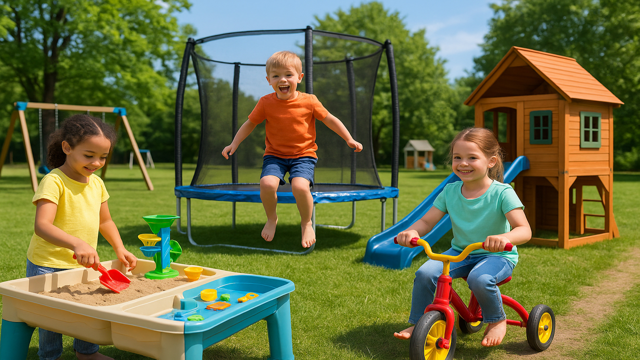 Best Outdoor Play Equipment and Educational Toys for Kids Play Activities