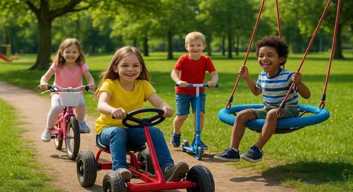 Fun Rides Game type for Children, Outdoor Play Adventures