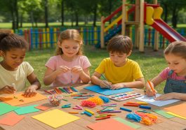 Social Crafting for Kids Activities and Creative Play Ideas in Playgrounds