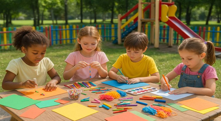 Social Crafting for Kids Activities and Creative Play Ideas in Playgrounds