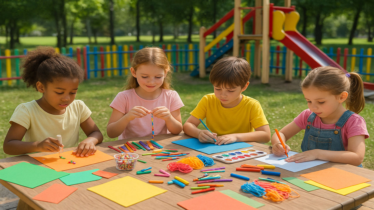 Social Crafting for Kids Activities and Creative Play Ideas in Playgrounds