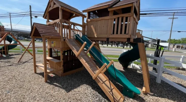 wooden play equipment