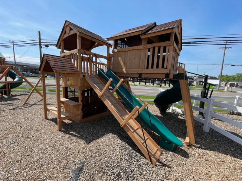 wooden play equipment
