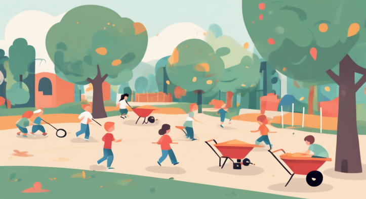 Wheelbarrows, Pull Carts and STEM: Physics Lessons in Playground Transport Toys