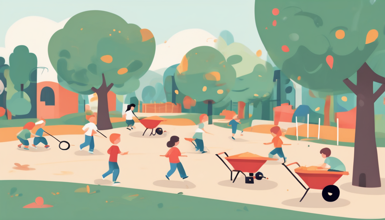 Wheelbarrows, Pull Carts and STEM: Physics Lessons in Playground Transport Toys