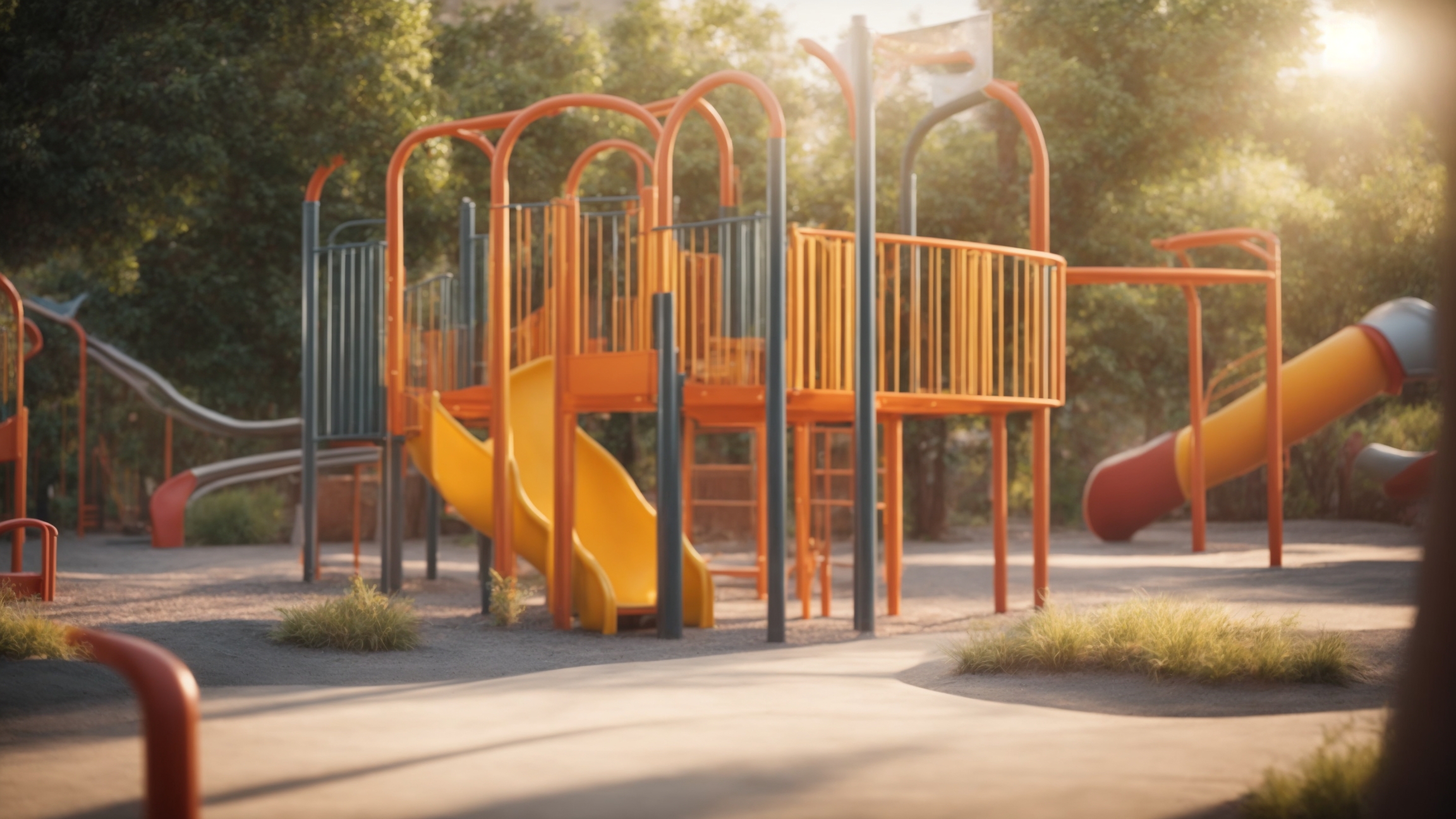 playground with educational game elements